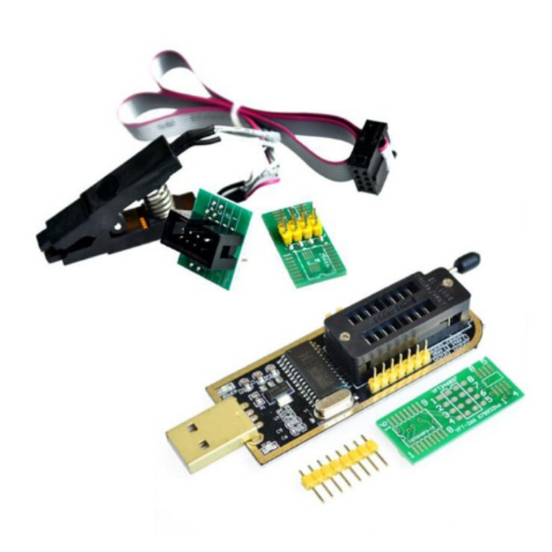 Programador Usb De Flash Para Eeprom Ch341a + Pinza Soic8